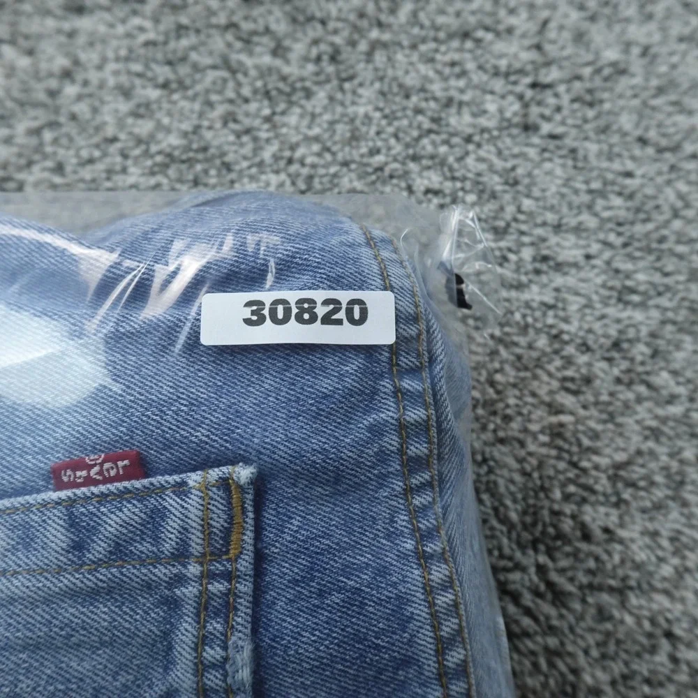Levis Shorts Mens 42 Light Blue Denim Jean Jorts 569 Loose Relaxed Bermuda Dad